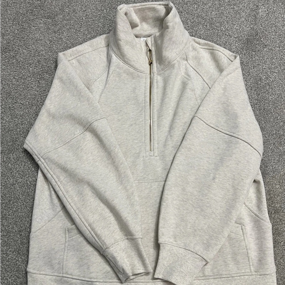 Lululemon Scuba Oversized Funnel-Neck Half Zip long size M/L